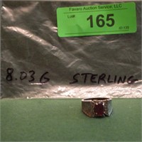 STERLING RING 8.03 GRAMS W/ STONE