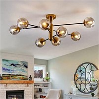 Final sale hesoge 8 Light Sputnik Semi Flush