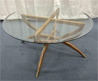MCM Danish Wood/Glass Table
