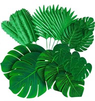 New Artificial Palm & Monstera Leaves - Green