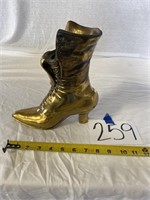 Vintage Victorian Brass Boot