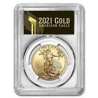 2021 1oz Gold Eagle Type 1 Ms70 Pcgs Last Day Bl