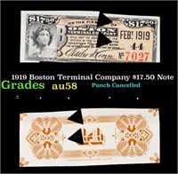 1919 Boston Terminal Company $17.50 Note Grades Ch