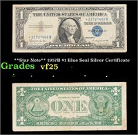 **Star Note** 1957B $1 Blue Seal Silver Certificat
