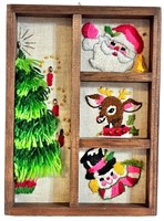 Bucilla Christmas Needlework Shadow Box