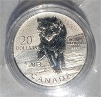 2013 - 9999 Fine Silver $20 Canadian Coin