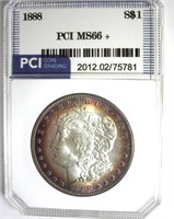 1888 Morgan MS66+ LISTS $1550