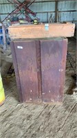 Wooden cabinet and wooden ammunition box