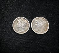 1939 & 1940 Mercury Dimes