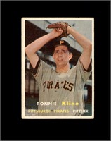 1957 Topps #256 Ronnie Kline P/F to GD+