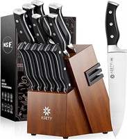 SEALED - Knife Set, Kitchen Knife Set with Built-i