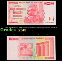 2007-2008 Zimbabwe (ZWR 3rd Dollar) 100 Million Do