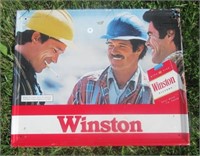 Vintage Metal Winston Advertising Sign. Measures:
