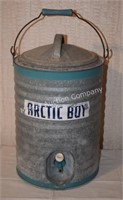 (B1) Vtg 3gal Artic Boy Galvanized Water Cooler