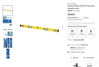 B8098  Empire Stanley FatMax 72" Level