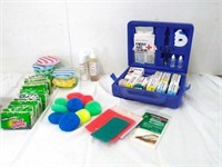 Large first aid kit with group if new sponges &