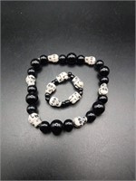 Skull Bead Bracelet and Ring