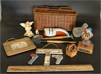 ITEMS FROM THE COLLECTION W/BASKET