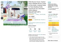 B7698  Outdoor Indoor White Bounce House Inflatab