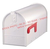 Gibraltar Galvanized Steel White Mailbox