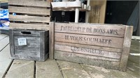 Wooden Crate Decor Wood Boxes Francophone