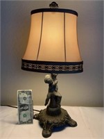 CAST IRON ANGEL TABLE LAMP
