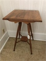 Square Oak Plant Stand