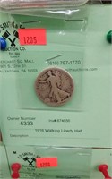 1916 Walking Liberty Half