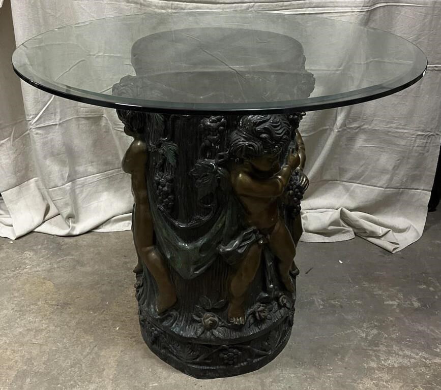 Brass Cherubs Table