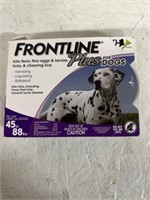 FRONTLINE PLUS FOR DOGS 45 TO 88LBS ONLY 7