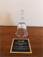 Miniature Pressed Glass Dinner Bell