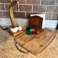 Napkin, Banana Holder, Cutting Board