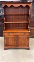 Two Pc. Maple Open Front Hutch