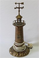 Brass Lighthouse Nightlight,
