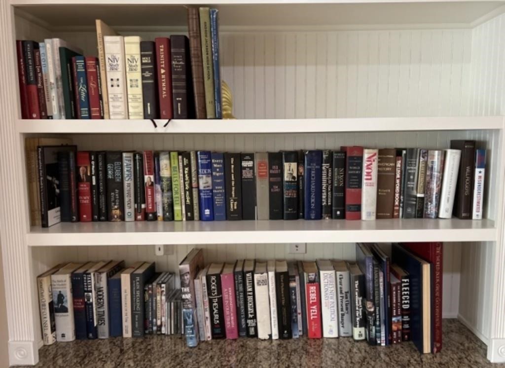 Three Shelves of Books