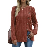 M  Sz M Fantaslook Blouses for Women Long Sleeve C