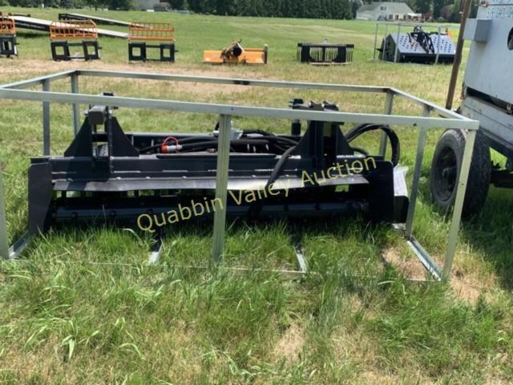 QUICK ATTACH 72 INCH SKID STEER POWER RAKE