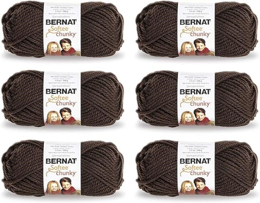 Bulk Buy: Bernat Softee Chunky Yarn (6-Pack) Dark