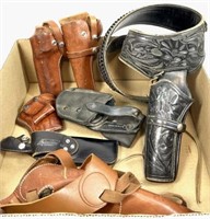 Leather Gun Knife Holsters Federal Man Bianchi
