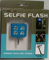 Atomic9 Selfie Flash, Works With Any Phone, Blue