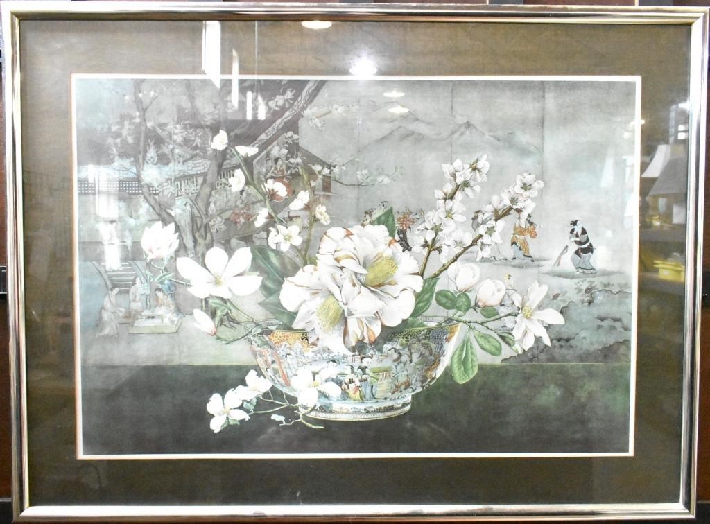 FRAMED ASIAN ART PRINT