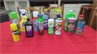 VARIETY OF CLEANERS AND DISINFECTANTS