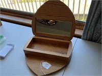 Heart Shaped Wooden Trinket Box