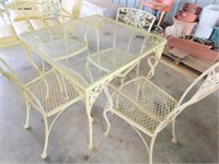 iron patio table w/chairs