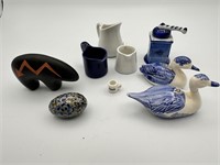 Assorted Tiny Porcelain, Wood, Ceramic