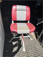 Chair Made Out of Vtg. Boat Seat