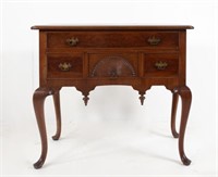 Queen Anne Style Mahogany Lowboy