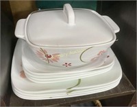 CORELLE CASSEROLE - PLATES