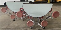 Folding Round Portable Student Cafeteria Tables