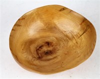 EXOTIC CARVED WOOD BOWL